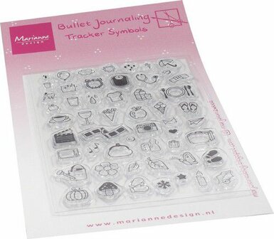 Marianne Design Clear Stamps Marjoleine&lsquo;s BuJo - Tracker symbols MZ1909 