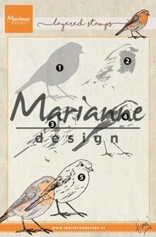 Marianne Design Stempel Tiny&lsquo;s layered roodborstje TC0866 