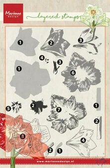 Marianne Design Stempel Layering Tiny&lsquo;s amaryllis TC0860