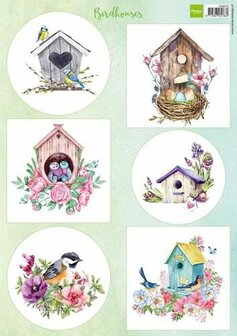 Marianne Design Decoupage Vogelhuisjes lente VK9573 A4