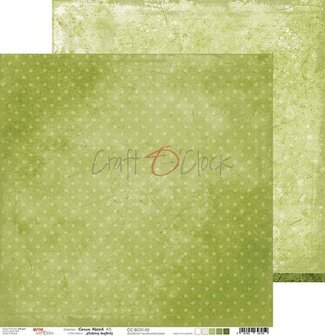 Craft OClock Double-sided paper 12&quot;*12&quot; Basic 01 - Green Mood - 03