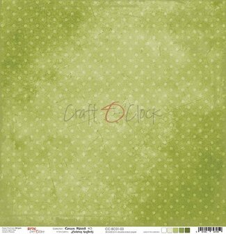 Craft OClock Double-sided paper 12&quot;*12&quot; Basic 01 - Green Mood - 03