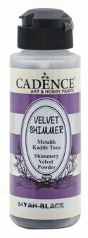 Cadence Velvet shimmer powder Zwart 120 ml