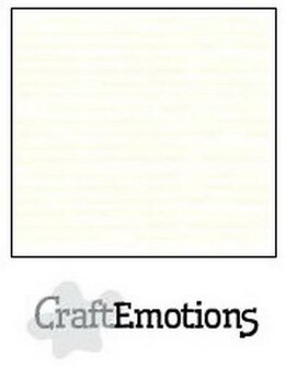 CraftEmotions karton gladkarton gebroken wit 30,0 x 30,0cm