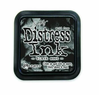 Ranger Distress Inks pad - black soot stamp pad Tim Holtz