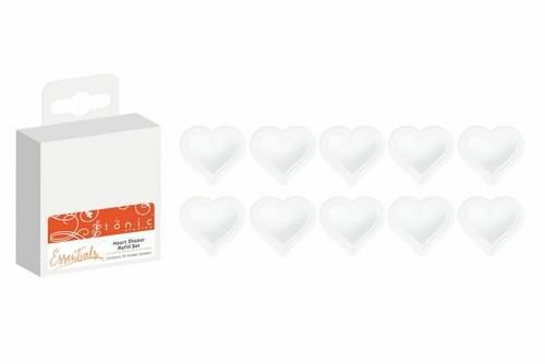 Tonic Studios - heart blister refil shaker set&nbsp; 1664e.