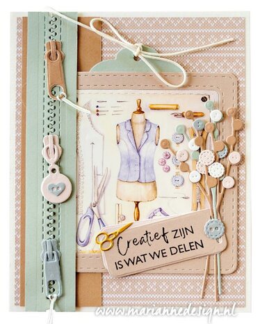 Marianne Design Decoupage Mattie&lsquo;s Mooiste - Haken MB0189 A4