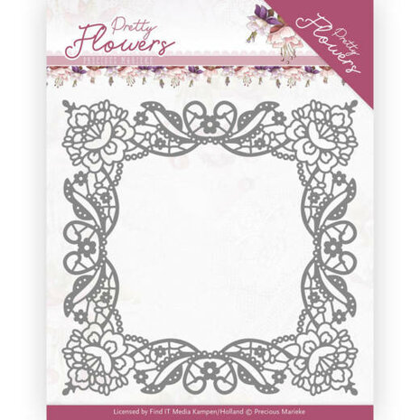 Dies - Precious Marieke - Pretty Flowers - Lace Frame