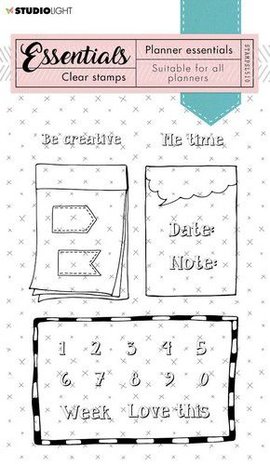 Studio Light Clear Stamp Planner Essentials A6 nr.510 