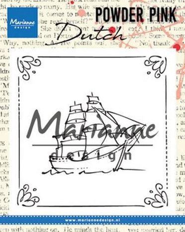 Marianne Design Clear stamp P. Pink - Zeilboot PP2806