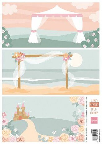 Marianne Design Knipvellen Eline&lsquo;s Wedding background AK0083 A4