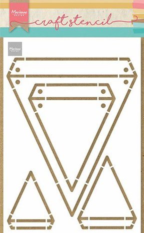 Marianne Design Craft Stencil - Vlaggen PS8082 A5 