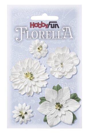 FLORELLA Bloemen Wit , 2-5cm