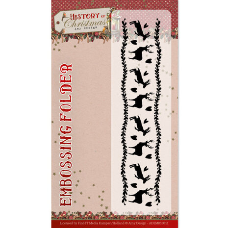 Embossing Folder - Amy Design - History of Christmas