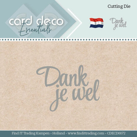 Card Deco Essentials - Dies - Dank je wel