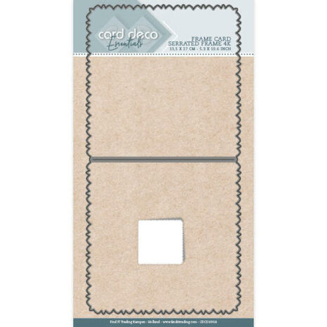 Card Deco Essentials Cutting Dies: Frame Card Serrated Edge 4K