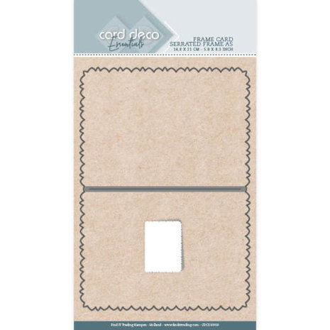 Card Deco Essentials Cutting Dies: Frame Card Serrated Edge A5