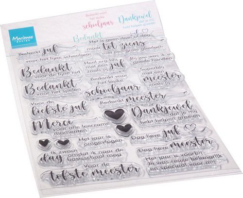 Marianne Design Clear Stamp Juffen en Meesters (NL) CS1096 115x185mm