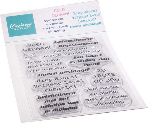 Marianne Design Clear Stamp Volgend level (NL) CS1097 102x180mm