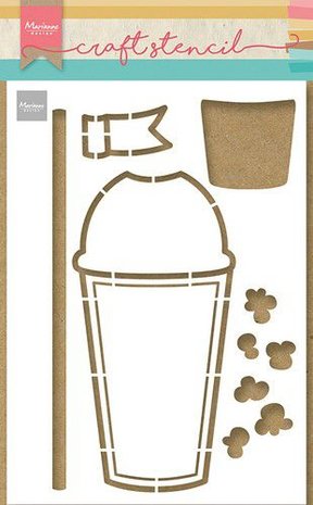 Marianne Design Craft Stencil - Smoothie kop PS8121 21x15cm