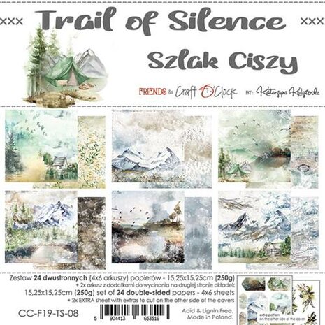 Craft OClock Paper Collection Set 6&quot;*6&quot; Trail Of Silence