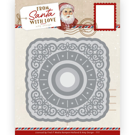 Dies - Amy Design &ndash; From Santa with love - Ribbon Frame