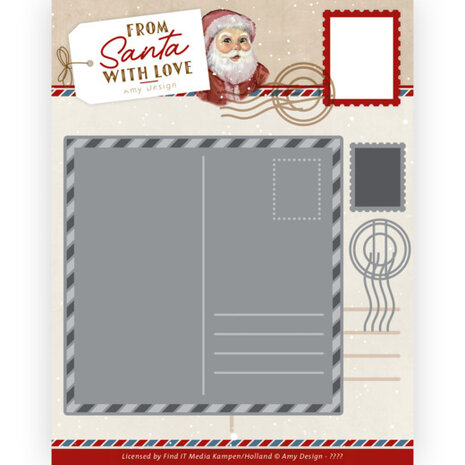 Dies - Amy Design &ndash; From Santa with love - Postcard