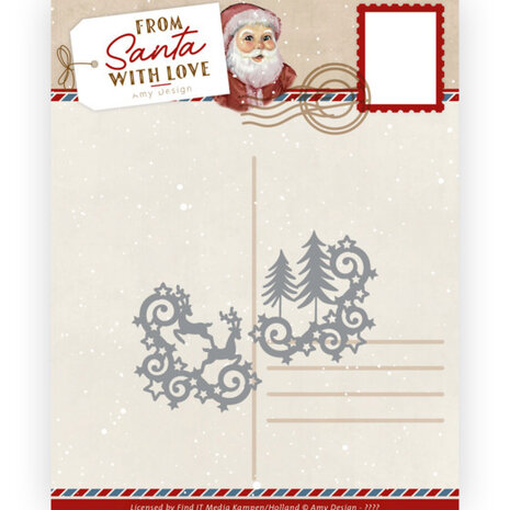 Dies - Amy Design &ndash; From Santa with love - Reindeer Corners