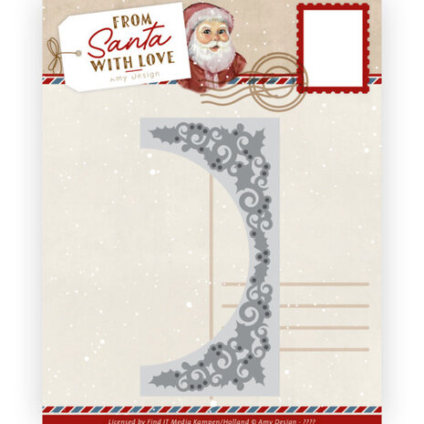 Dies - Amy Design &ndash; From Santa with love - Holly Border