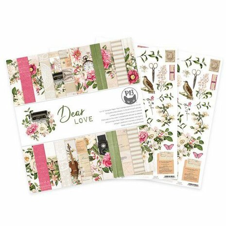 Piatek13 - Paper pad Dear Love 12x12 P13-DEA-08