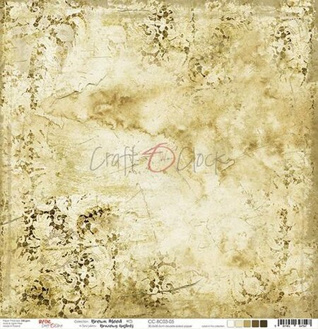 Craft OClock Double-sided paper 12&quot;*12&quot; Basic 03 - Brown Mood - 05