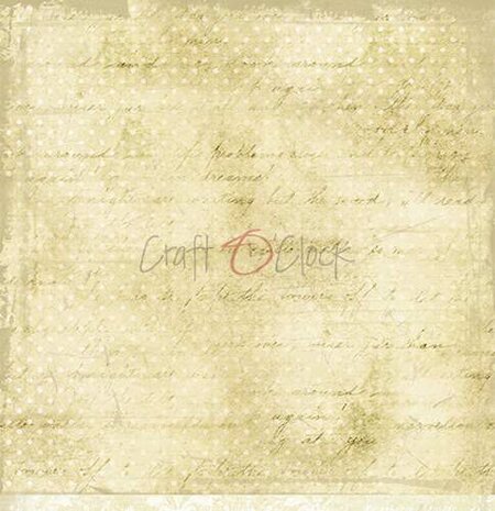 Craft OClock Double-sided paper 12&quot;*12&quot; Basic 04 - White-Beige Mood - 06