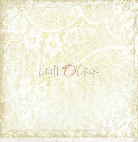 Craft OClock Double-sided paper 12&quot;*12&quot; Basic 04 - White-Beige Mood - 04