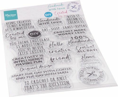 Marianne Design Clear Stamps Crafting sentiments (ENG) CS1072 