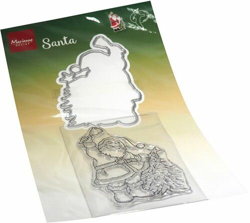 Marianne Design Clear Stamps &amp; Die Hetty&lsquo;s Santa HT1669 12x21cm