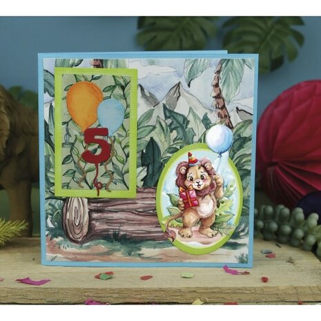 3D Push Out - Yvonne Creations - Jungle Party - Gifts