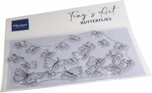 Marianne Design Clear Stamps Tiny&lsquo;s Art - Vlinders TC0908 142x96mm