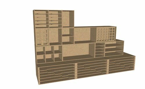 Pronty MDF Opbergsysteem Basic Box 460.483.010 220x150x130mm - 4mm 