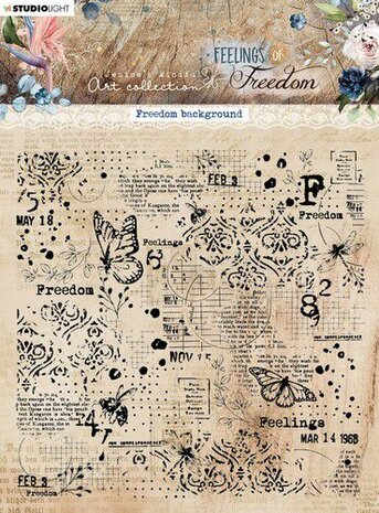 Studio Light Clear Stamp Feelings of Freedom nr.422 JMA-FOF-STAMP422 130x130mm