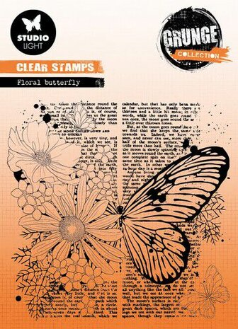 Studio Light Clear Stamp Grunge Collection nr.402 SL-GR-STAMP402 122x122mm 