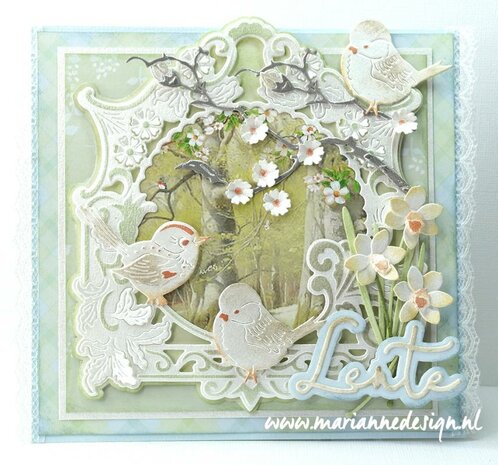 Marianne Design Decoupage Zwanen EWK1291 A4