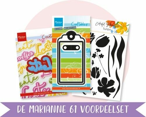 Marianne Design Product assorti - Marianne 61 Special PA4186 CR1647, CS1054, LR0645 (NL) 