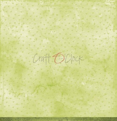 Craft OClock Double-sided paper 12&quot;*12&quot; Basic 01 - Green Mood - 06