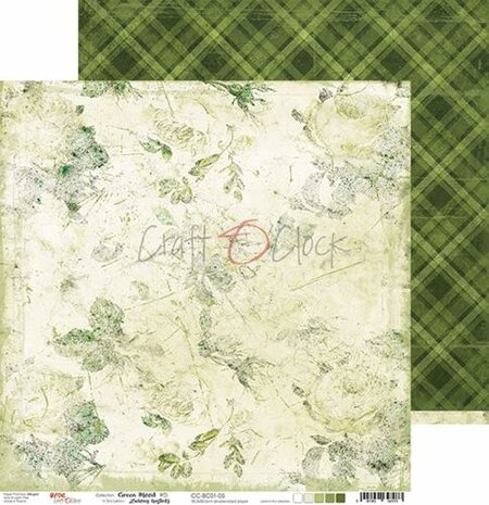 Craft OClock Double-sided paper 12&quot;*12&quot; Basic 01 - Green Mood - 05