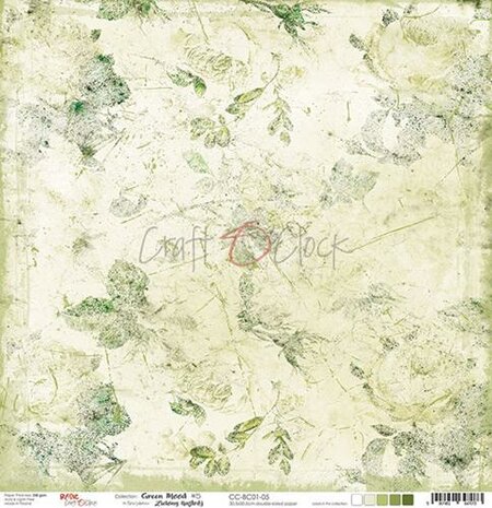 Craft OClock Double-sided paper 12&quot;*12&quot; Basic 01 - Green Mood - 05