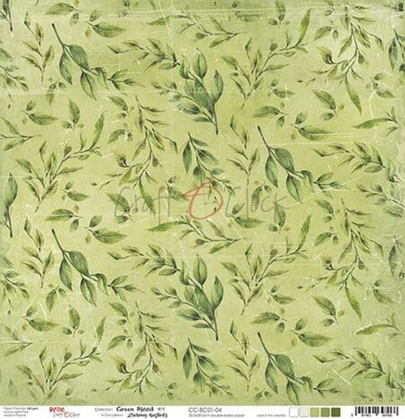 Double-sided paper 12&quot;*12&quot; Basic 01 - Green Mood - 04