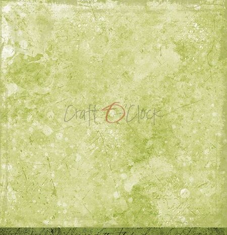 Craft OClock Double-sided paper 12"*12" Basic 01 - Green Mood - 03