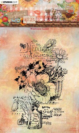 Studio Light Clear Stamp Sunflower Kisses nr.438 SL-SK-STAMP438 86x134mm