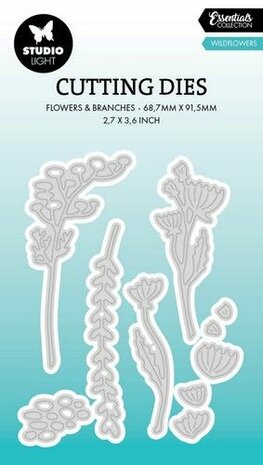 Studio Light Cutting Die Wild flowers Essentials nr.795 SL-ES-CD795 68,7x91,5x1mm