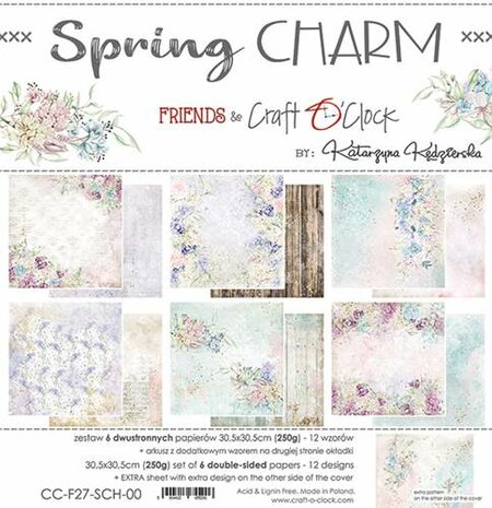 Craft OClock Paper Collection Set Spring Charm 30,5x30,5 cm